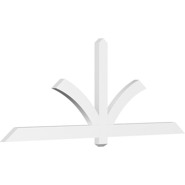 Ekena Millwork Redmond Architectural Grade PVC Gable Bracket, 84"W x 31 1/2"H x 2"D x 4"F, 9/12 Pitch GBP084X32X0204RED00 - main